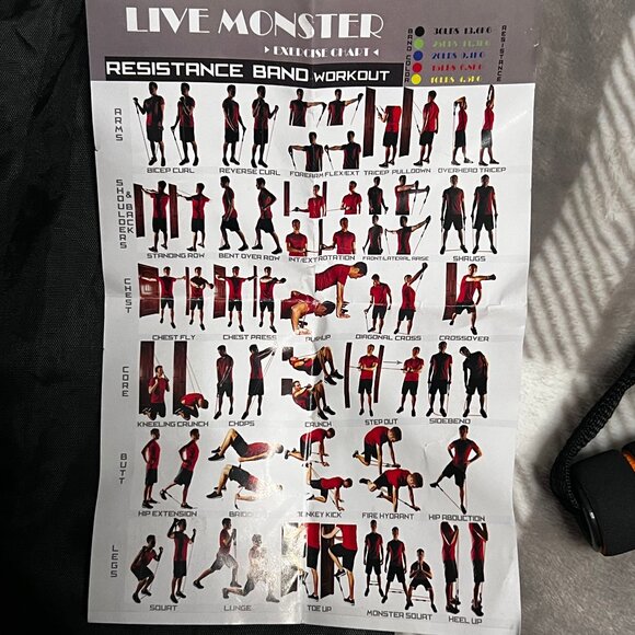 Home Resistance Bands Workout Set – Full Body Training ✨ - Picture 2 of 4